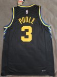 NBA 3 Poole Warriors 21-22 city Maillot noir